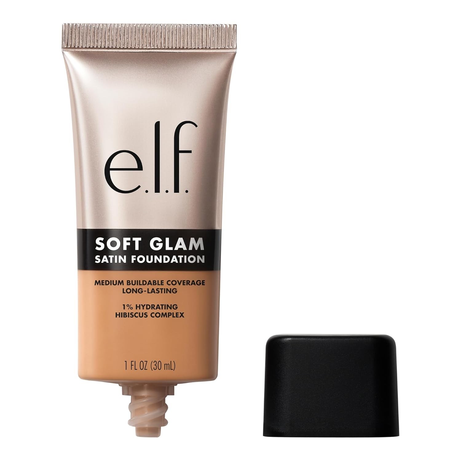 e.l.f. Soft Glam Foundation 44 Tan Cool Medium Coverage Satin Finish Vegan