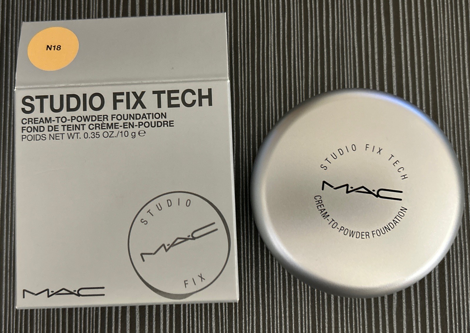 MAC COSMETICS STUDIO FIX TECH CREAM -TO- POWDER FOUNDATION 0.35 OZ/10g N18 BNIB