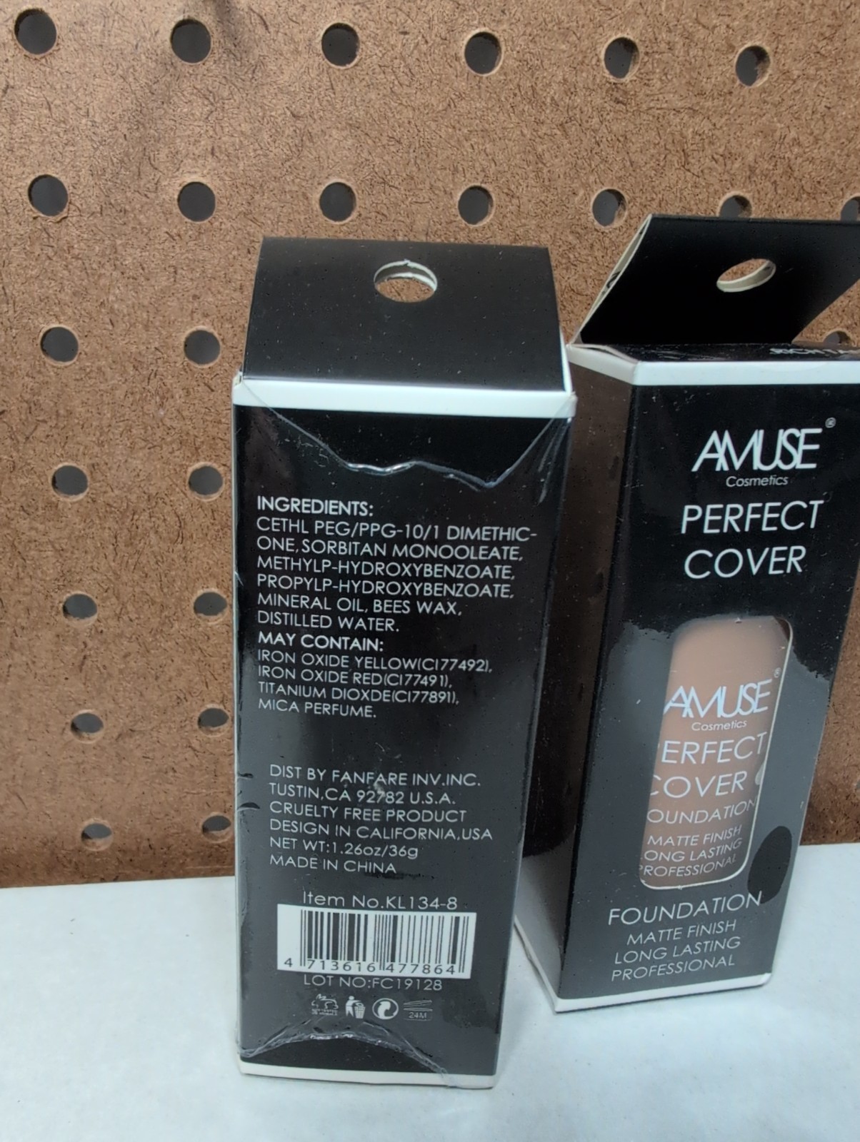 Amuse Cosmetics FullCoverage Foundation SemiMatte Finish RichTan 1.75oz New 2pk