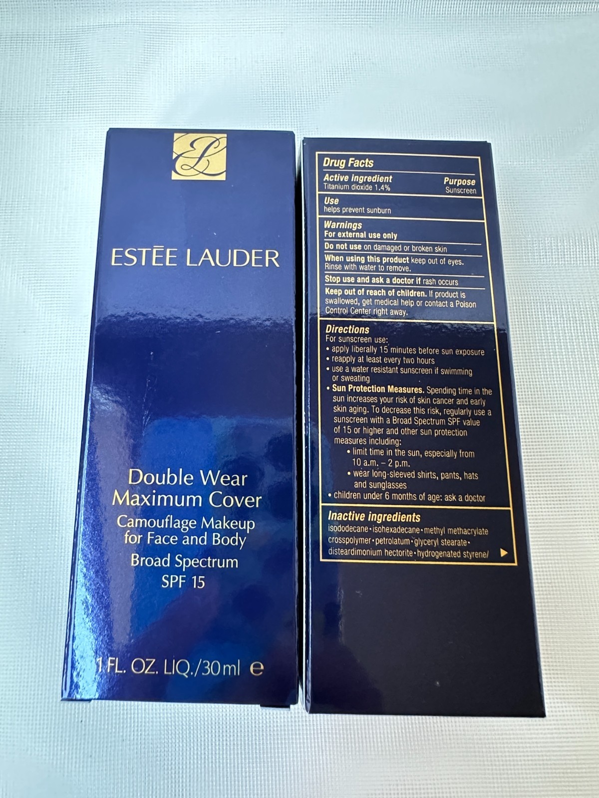 Estee Lauder Double Wear Maximum Cover Makeup for Face Body SPF15 choose a shade
