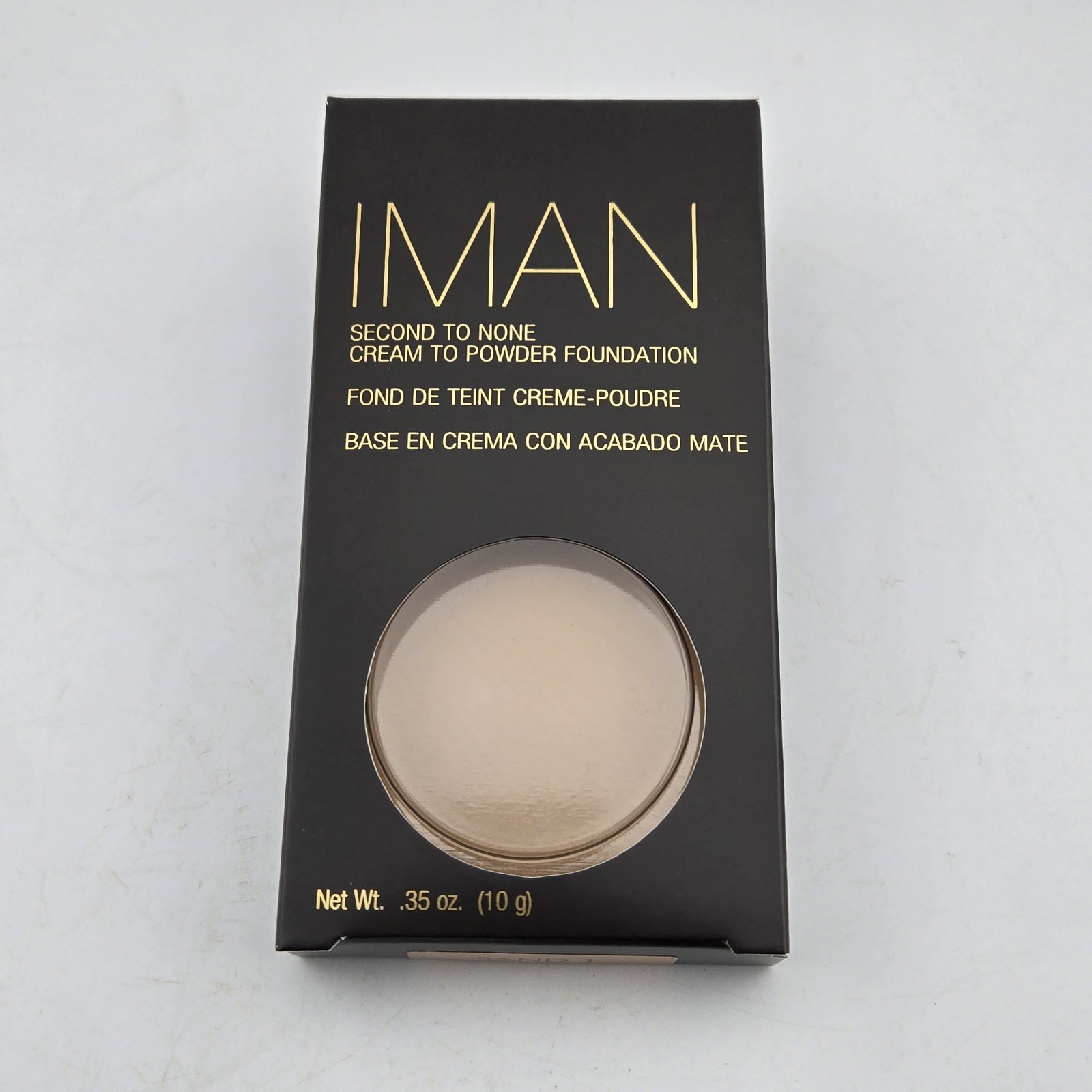 IMAN Second to None Cream to Powder Foundation SAND 1 (.35oz) NIB Sealed Makeup
