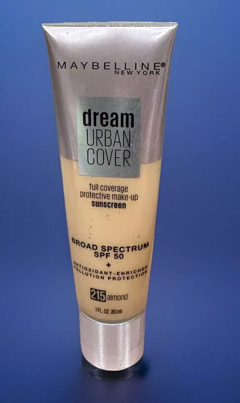 Maybelline Dream Urban Cover Full Coverage Foundation 1 Oz # 215 Almond