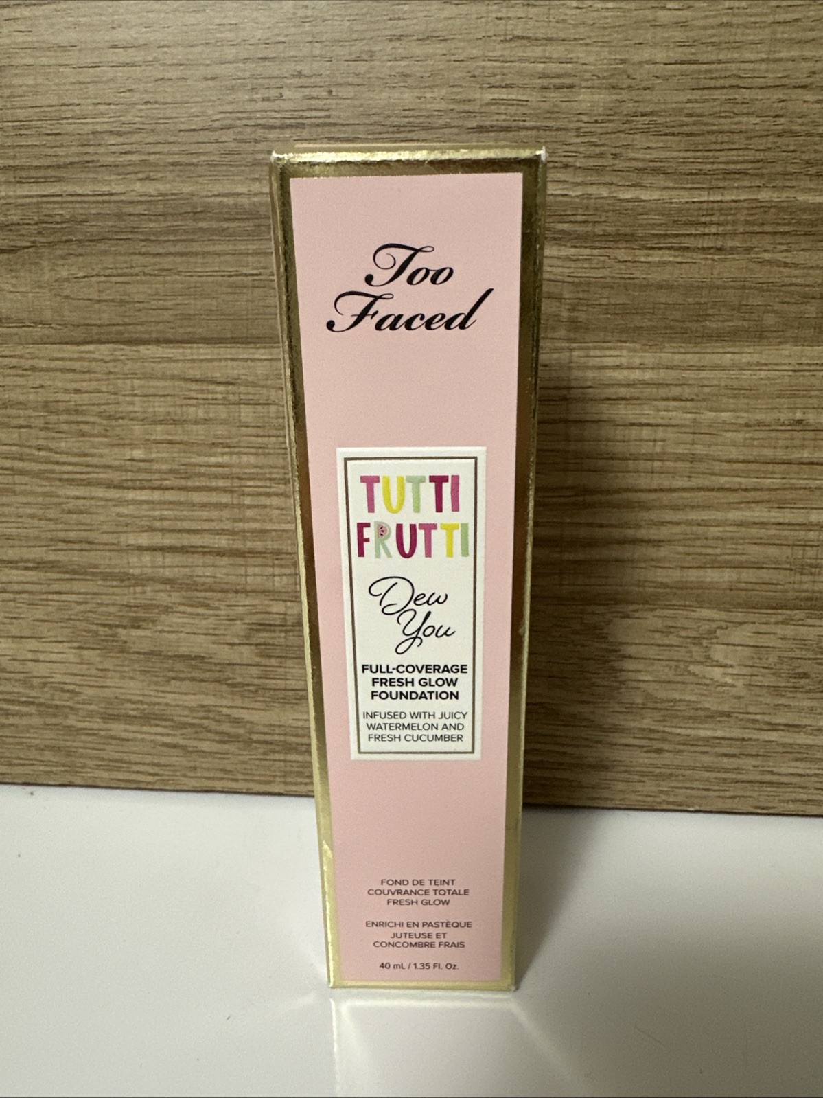 Too Faced Tutti Frutti Foundation Dew You Full Coverage Glow Foundation SWAN