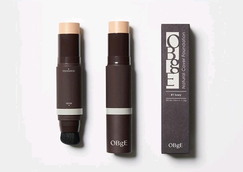 No2. Beige OBge Natural Cover Foundation SPF50+ PA++++ 13g K-beauty