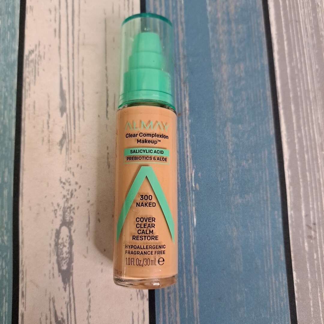 Almay Clear Complexion Makeup Foundation, 300 Naked, New & SEALED