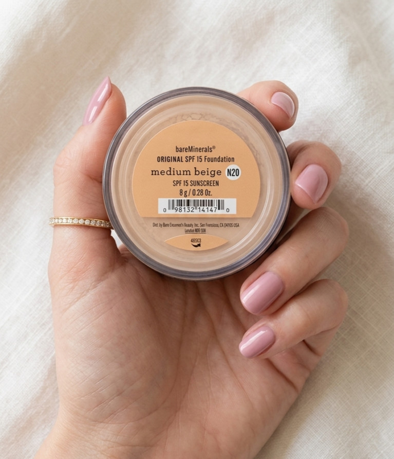 bareMinerals Original Foundation Medium Beige N20 SPF15 Loose Powder 8g Full Siz