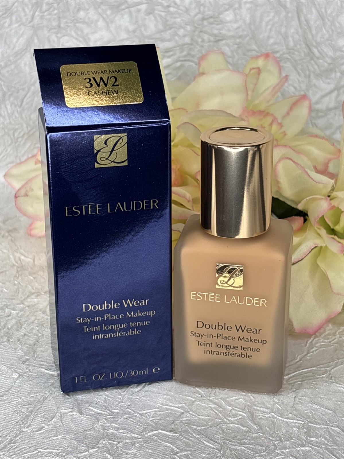 Estee Lauder Double Wear Stay-in-Place Foundation Old Formula 3W2 CASHEW FreeSh