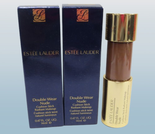 ESTEE LAUDER DOUBLE WEAR NUDE CUSHION STICK RADIANT MAKEUP 7N1 DEEP AMBER 2PCS