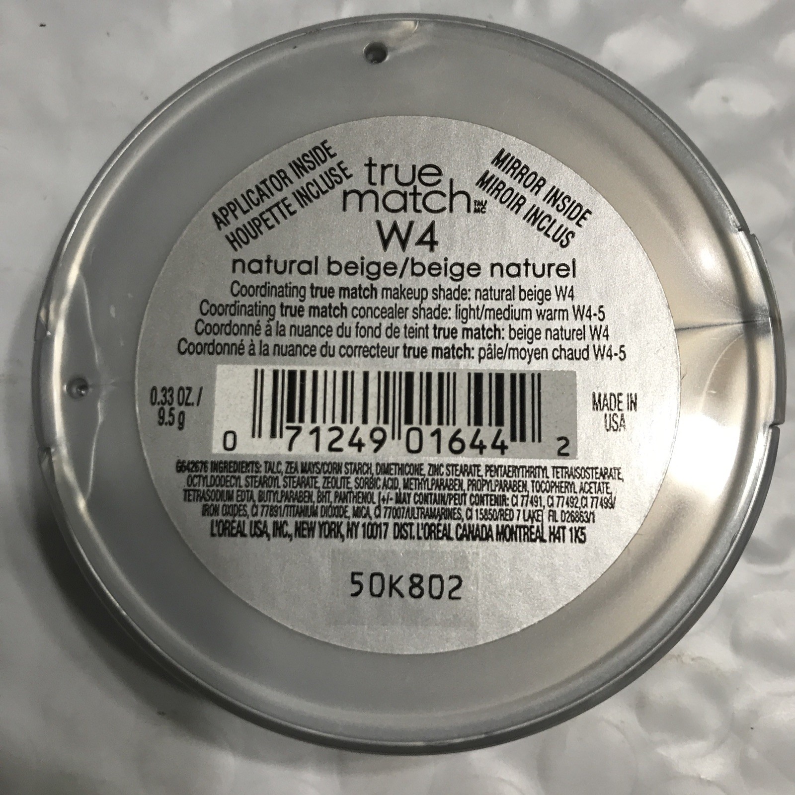 LOREAL True Match Super Blendable Powder W4 NATURAL BEIGE uns NWOB FLAW (no app)