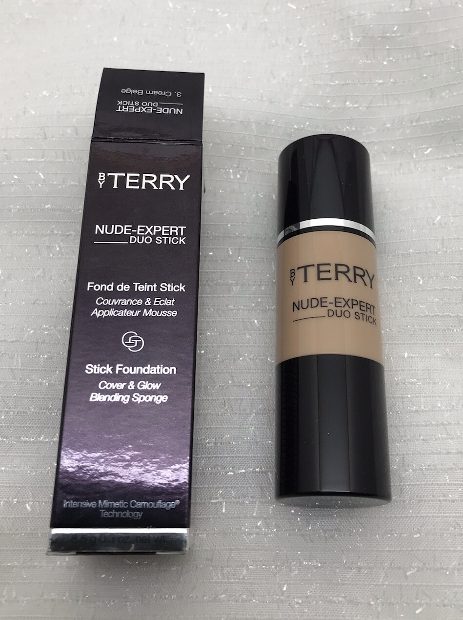 By Terry Nude-Expert Duo Stick Foundation Shade 3 Cream Beige 8.5g NEW