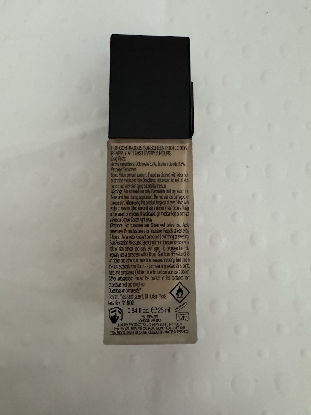 YSL All Hours Luminous Matte FOUNDATION SPF30 -.84oz/25ml – PICK SHADE – EXP5/25