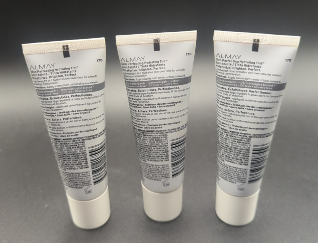 (3) Almay Skin Perfecting Hydrating Tint 0.94 fl oz Each 170 – Mocha