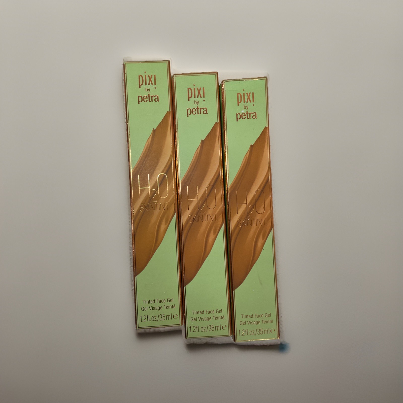 Lot Of 3 Pixi By Petra H2O Skintint Tinted Face Gel *CINNAMON 1.2 Fl Oz, As PICT