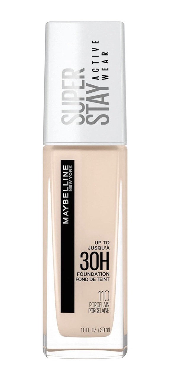 Maybelline New York Super Stay Active Wear Foundation – 110 Porcelain – 1.0oz.