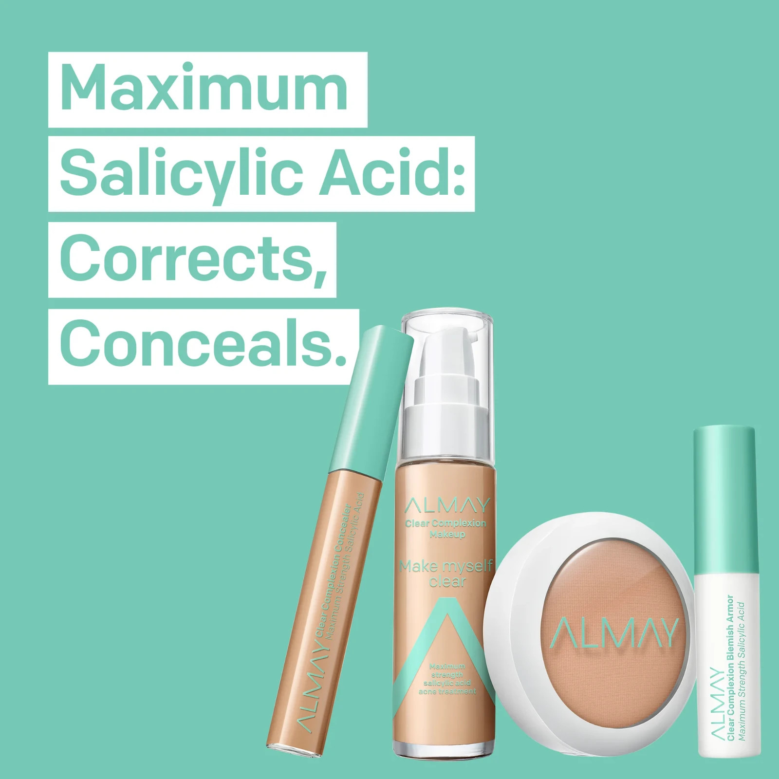 Almay – Clear Complexion Makeup – #100 Ivory 1.00 fl oz