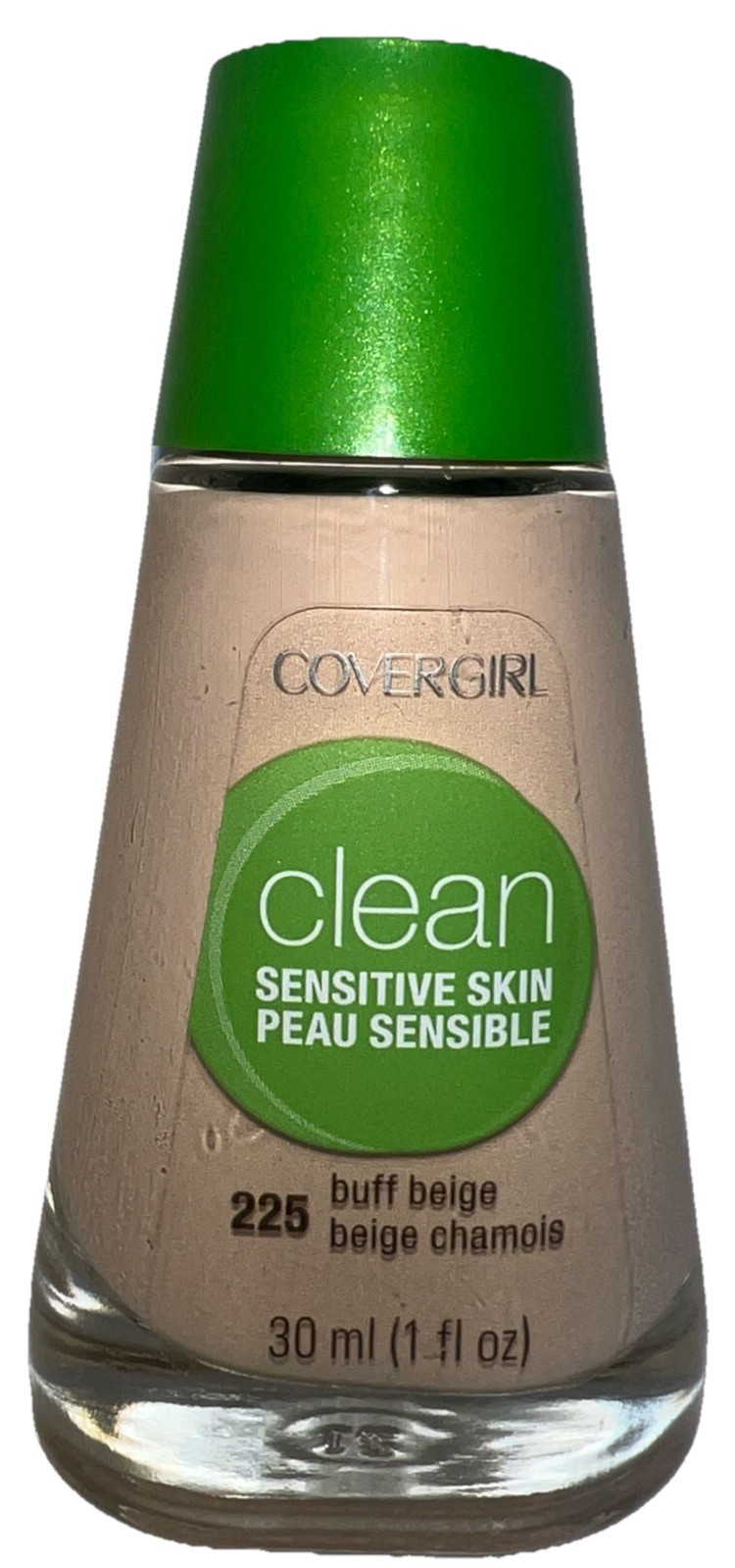 1- COVERGIRL Clean Liquid Makeup Sensitive Skin #225 BUFF BEIGE Read/See Photos