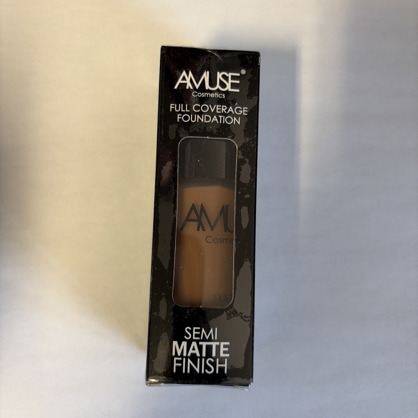 Amuse Cosmetics Full Coverage Foundation Semi Matte Finish COCOA 1.75oz New
