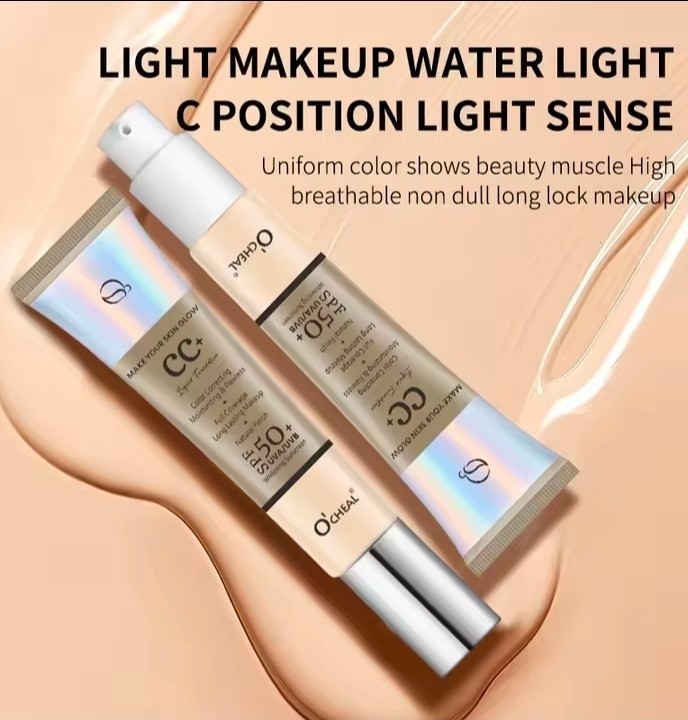 O’CHEAL CC+ Cream Liquid Foundation SPF 50+ Full Coverage Color Correcting 30ml