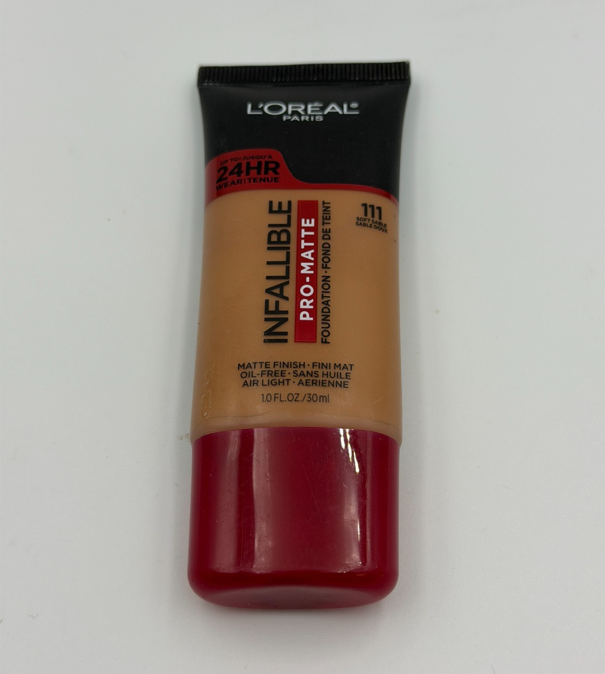 L’Oreal Infallible 24HR Pro-Matte Finish Oil Free Foundation #111 Soft Sable 1oz
