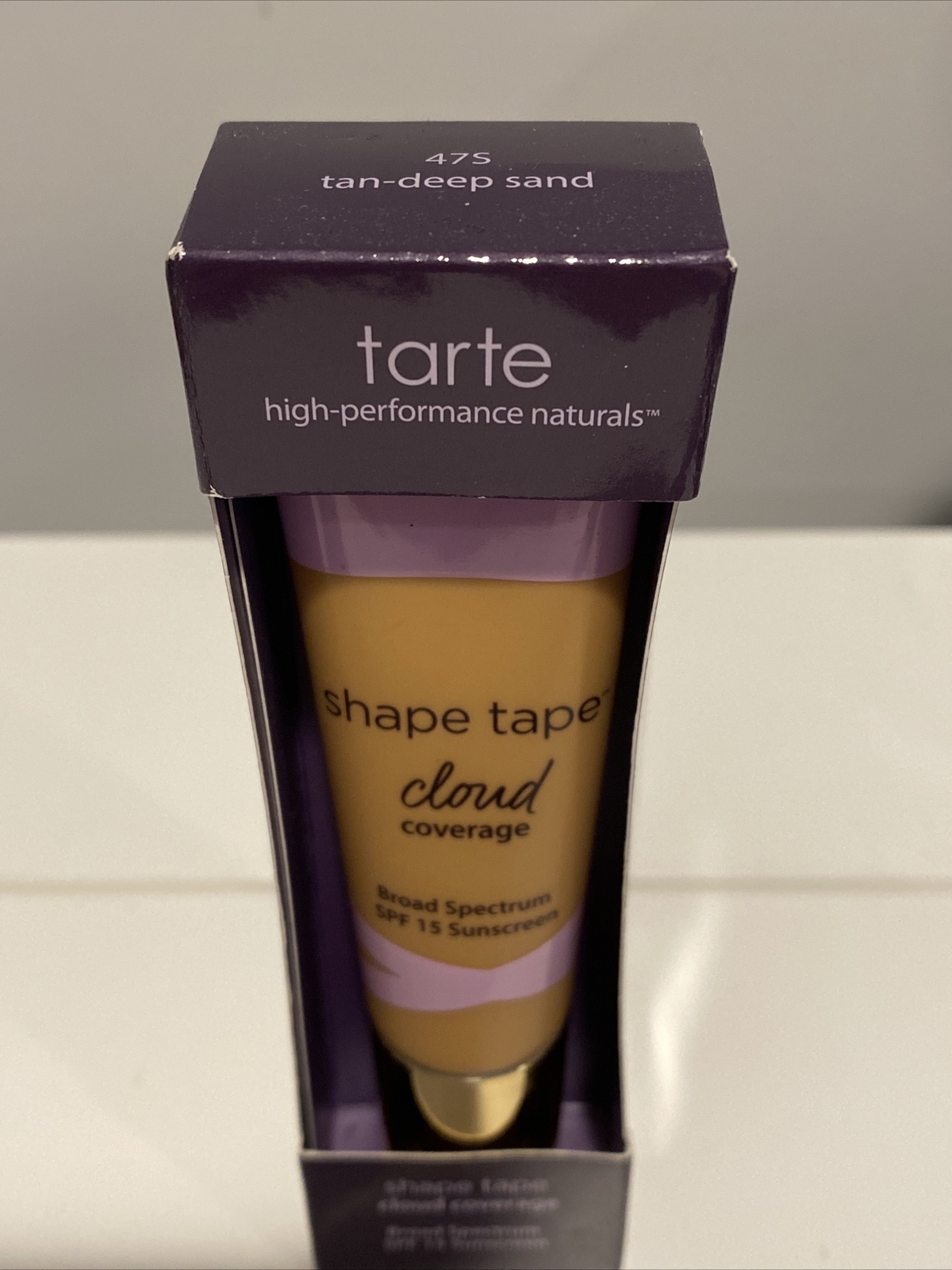TARTE Shape Tape Cloud Coverage SPF 15 in 47S TAN-DEEP SAND – NEW