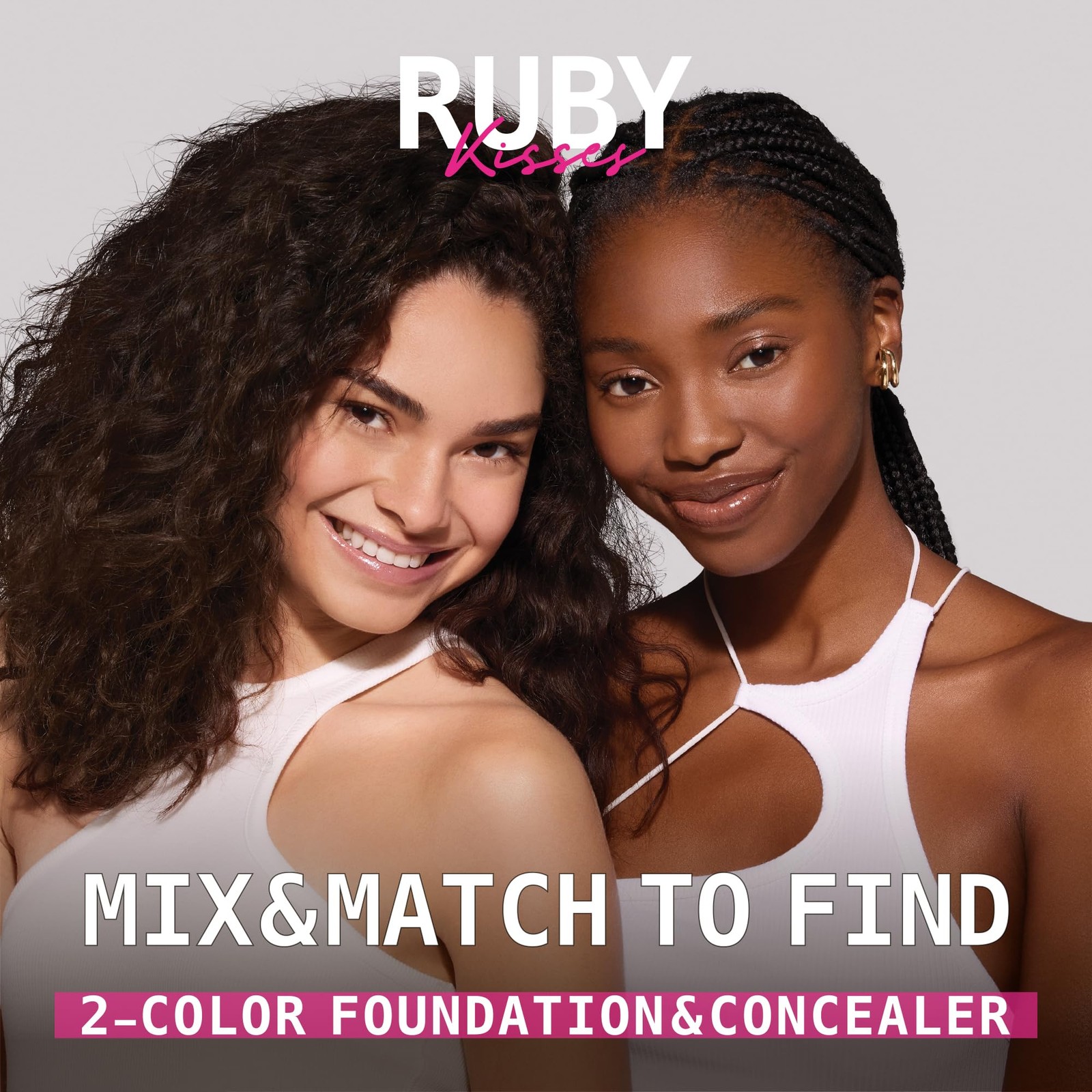 Ruby Kisses 3D Face Creator Cream Foundation & Concealer, 12 Hours Long Lasti…