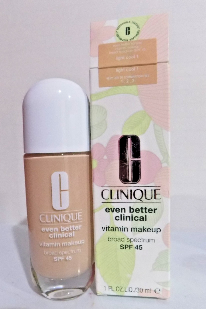 Clinique Even Better Clinical Vitamin Makeup SPF 45 ~LIGHT COOL 1~ 1 OZ.