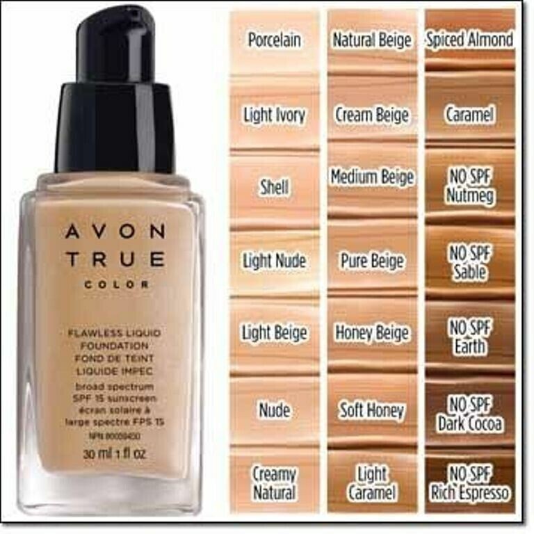 Avon True Color Flawless Liquid Foundation Rich Espresso. New in box. Fast Ship