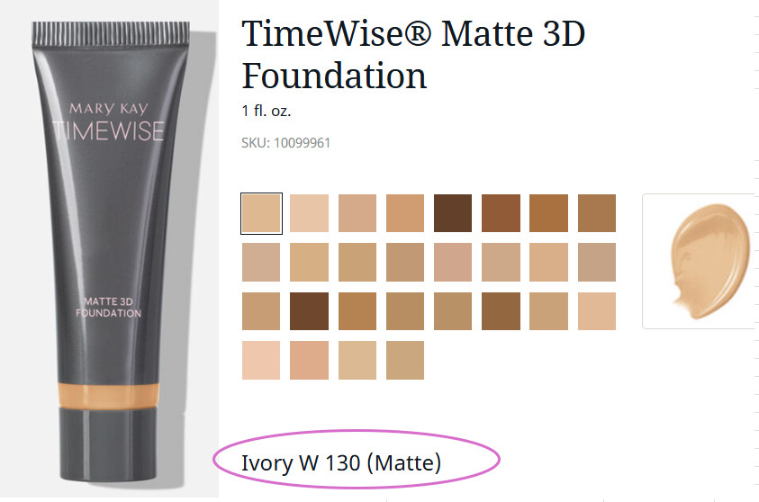 TimeWise Matte 3D Liquid Foundation – Med. to Full Coverage – 28 Color Choices