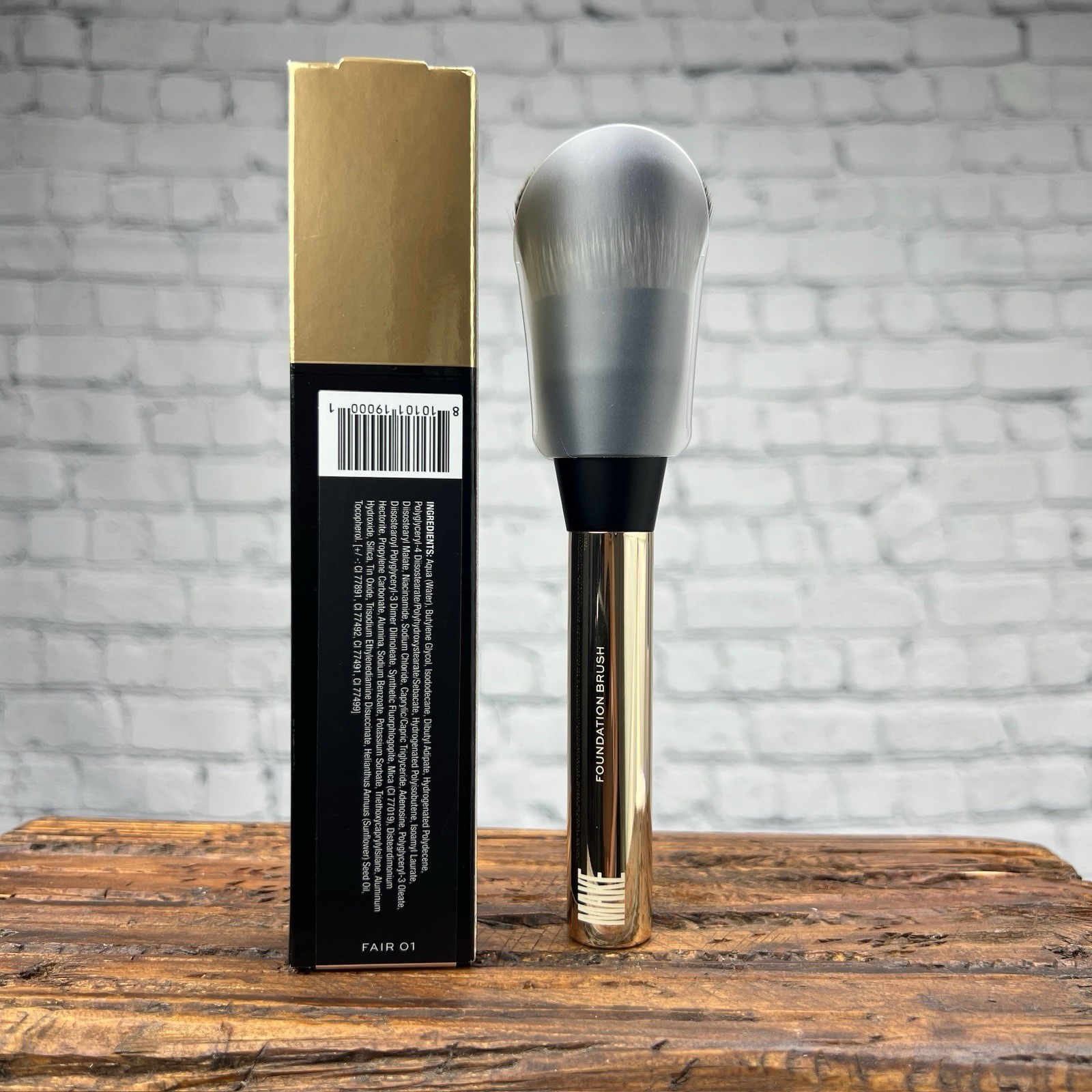 Make Beauty Diffusion Dew Radiant Skin Tint: Fair01 + Make Foundation Brush
