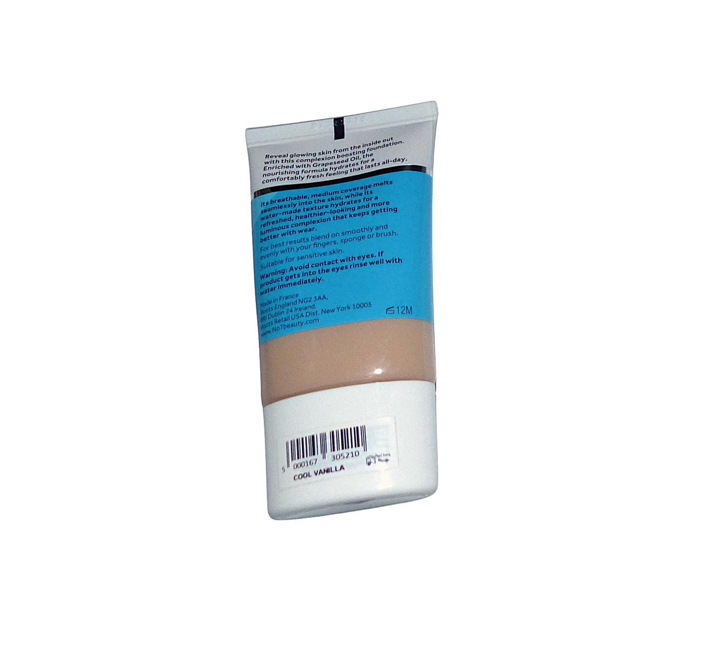 No7 HydraLuminous Moisturising Foundation 30ml, SPF15 Cool Vanilla Medium Cover