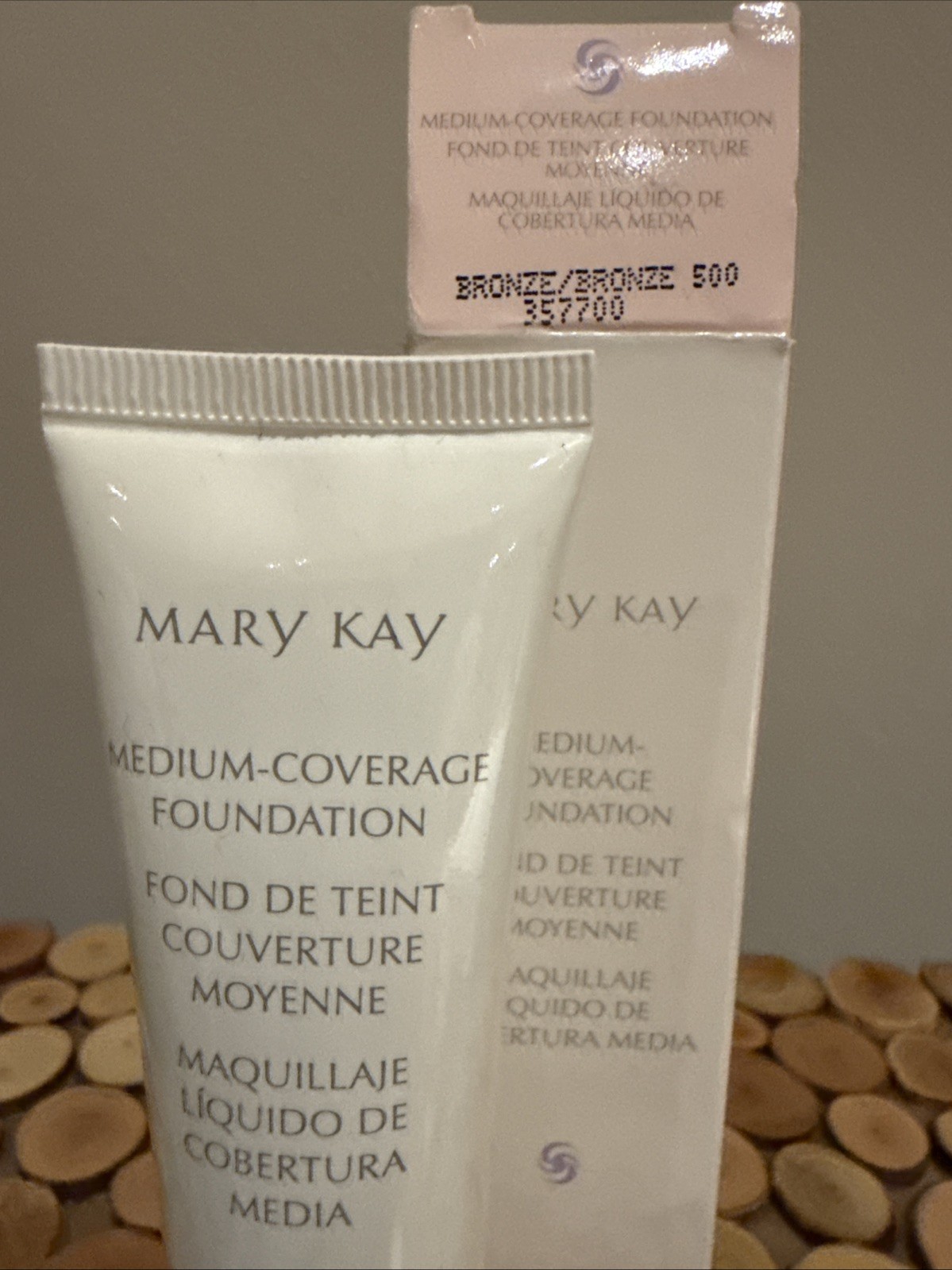 Mary Kay Medium Coverage Foundation BRONZE 500 Normal to Oily 357700 NIB Pink