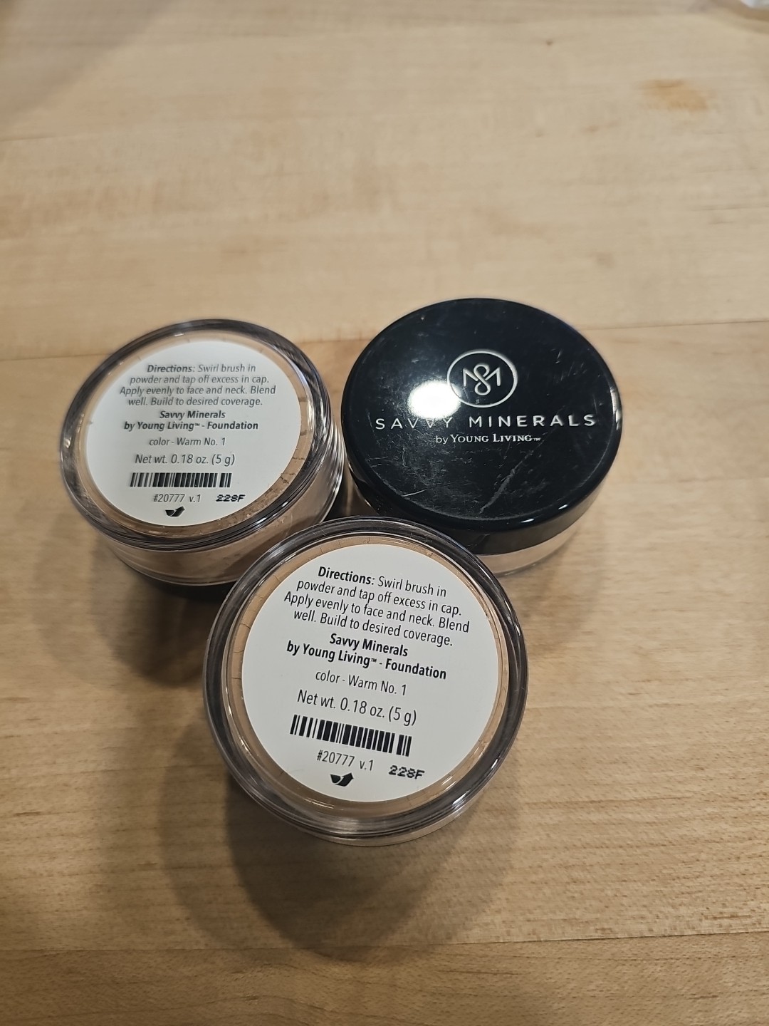 Savvy Minerals by Young Living Foundation WARM NO. 1 / Lot of 2/ Fair Warm