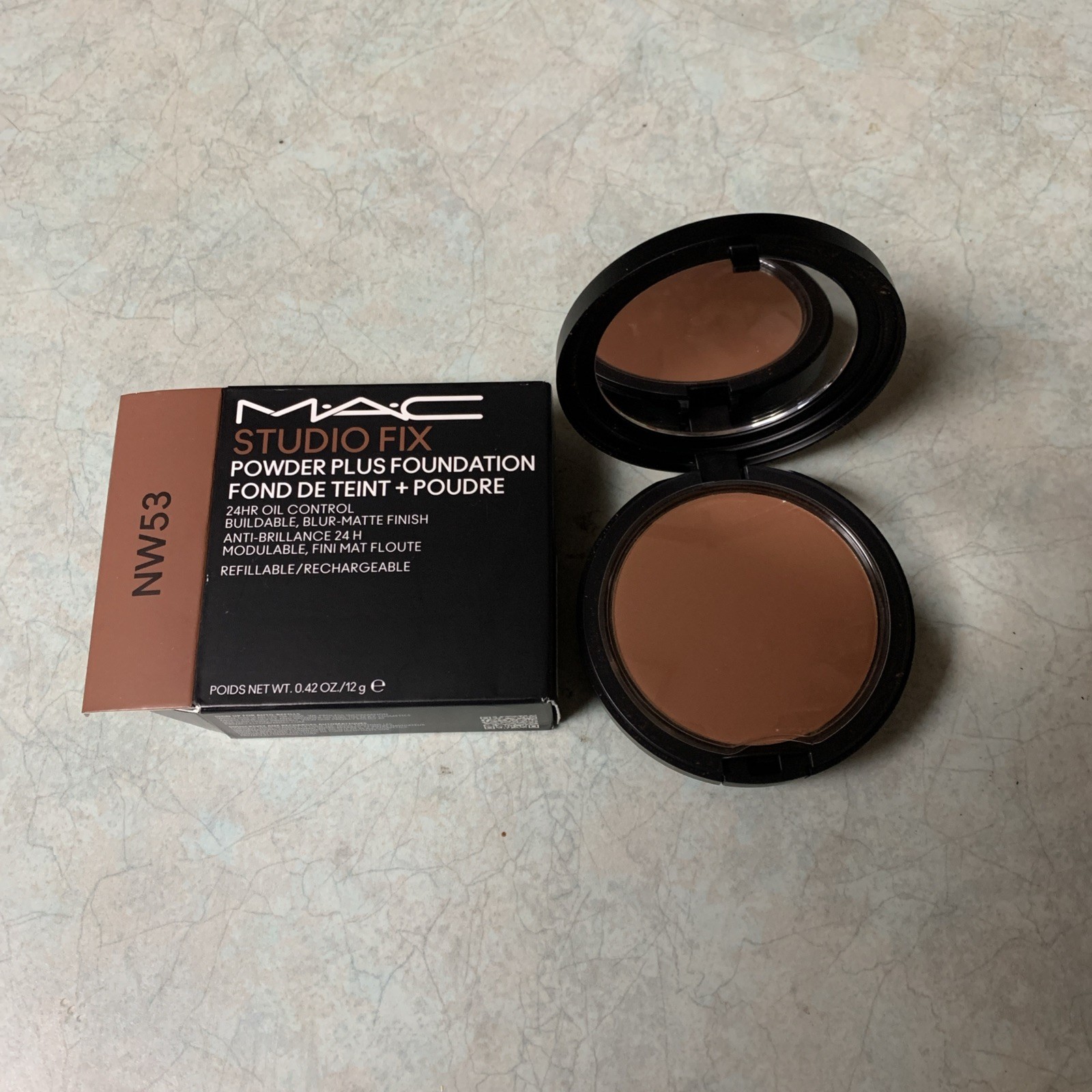 NIB MAC Studio Fix Powder Plus Foundation (new Formula) – NW53 – 0.42 Oz /12g