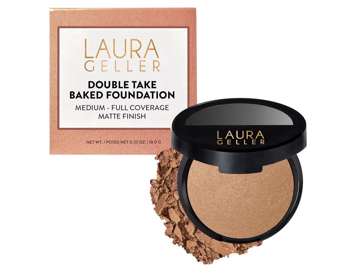 LAURA GELLER NEW YORK Baked Double Take Powder Foundation – Sand