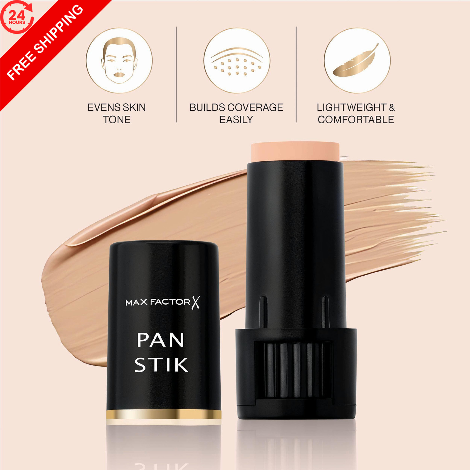 Max Factor Pan Stik 12 True Beige 0.31 Oz 1 Count (0.31 Fl Oz),
