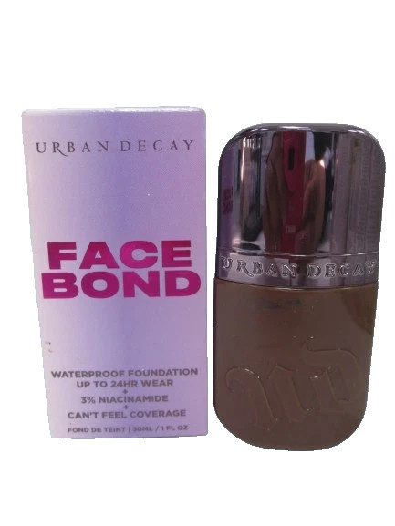 URBAN DECAY FACE BOND WATERPROOF FOUNDATION UP TO 24HR 38 DEEP NEUTRAL 1 OZ