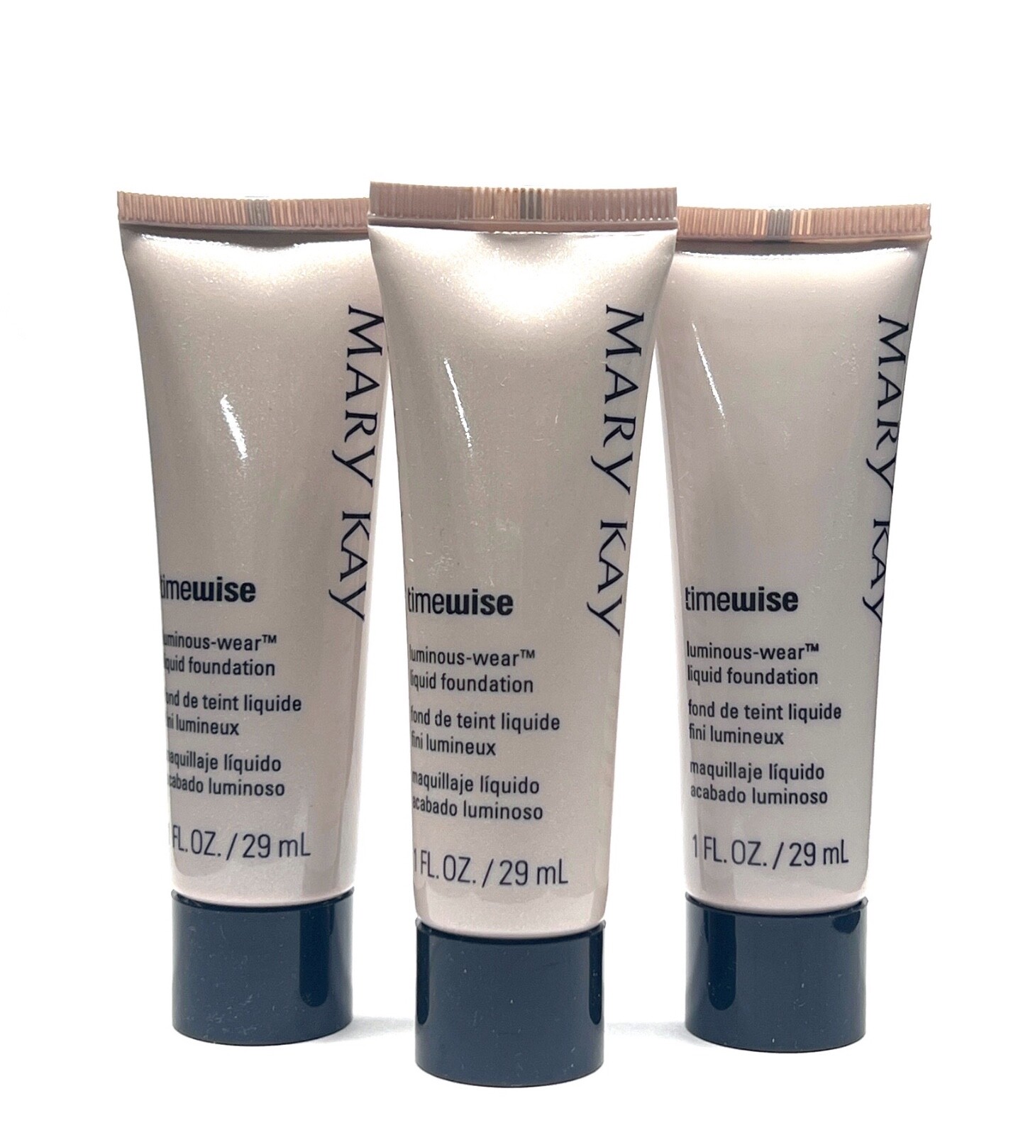 MARY KAY TIMEWISE LUMINOUS WEAR LIQUID FOUNDATION~BRONZE 8~038721~LOT OF 3~NIB!