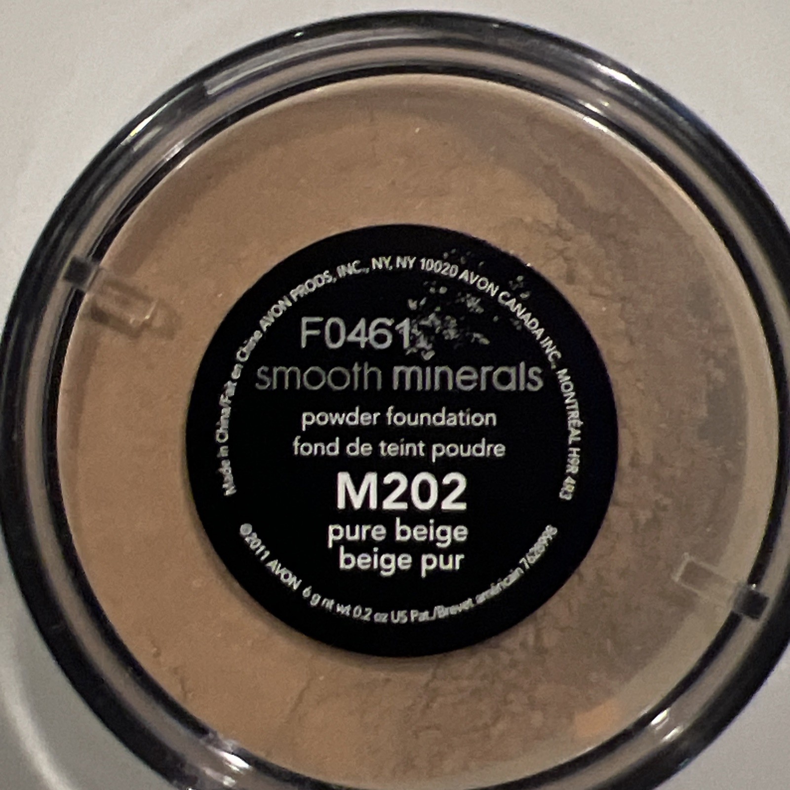 Avon Smooth Minerals Powder Foundation Pure Beige New Sealed W/o Box
