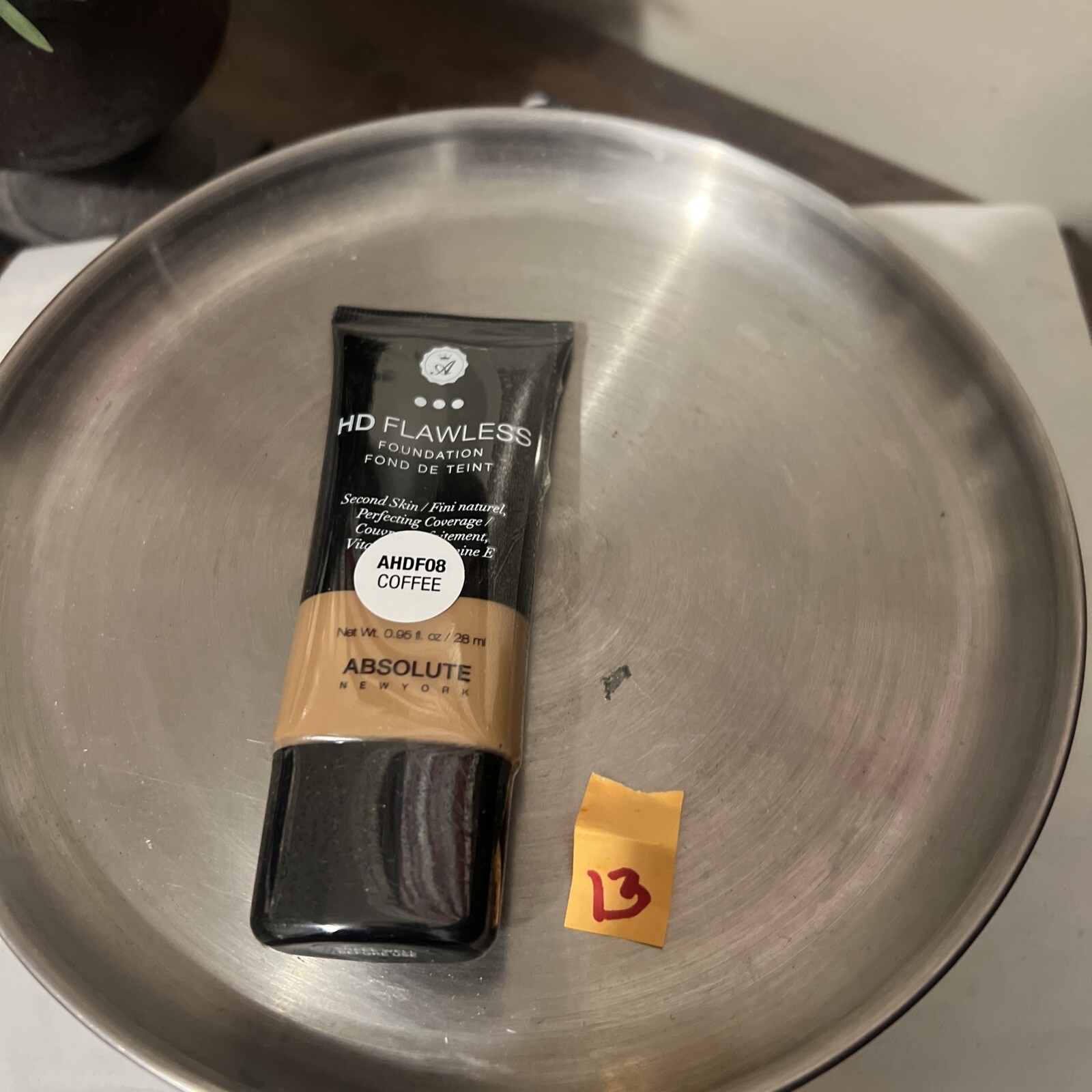 ABSOLUTE NEW YORK HD FLAWLESS FOUNDATION AHDF08 COFFEE 0.95 FL. OZ