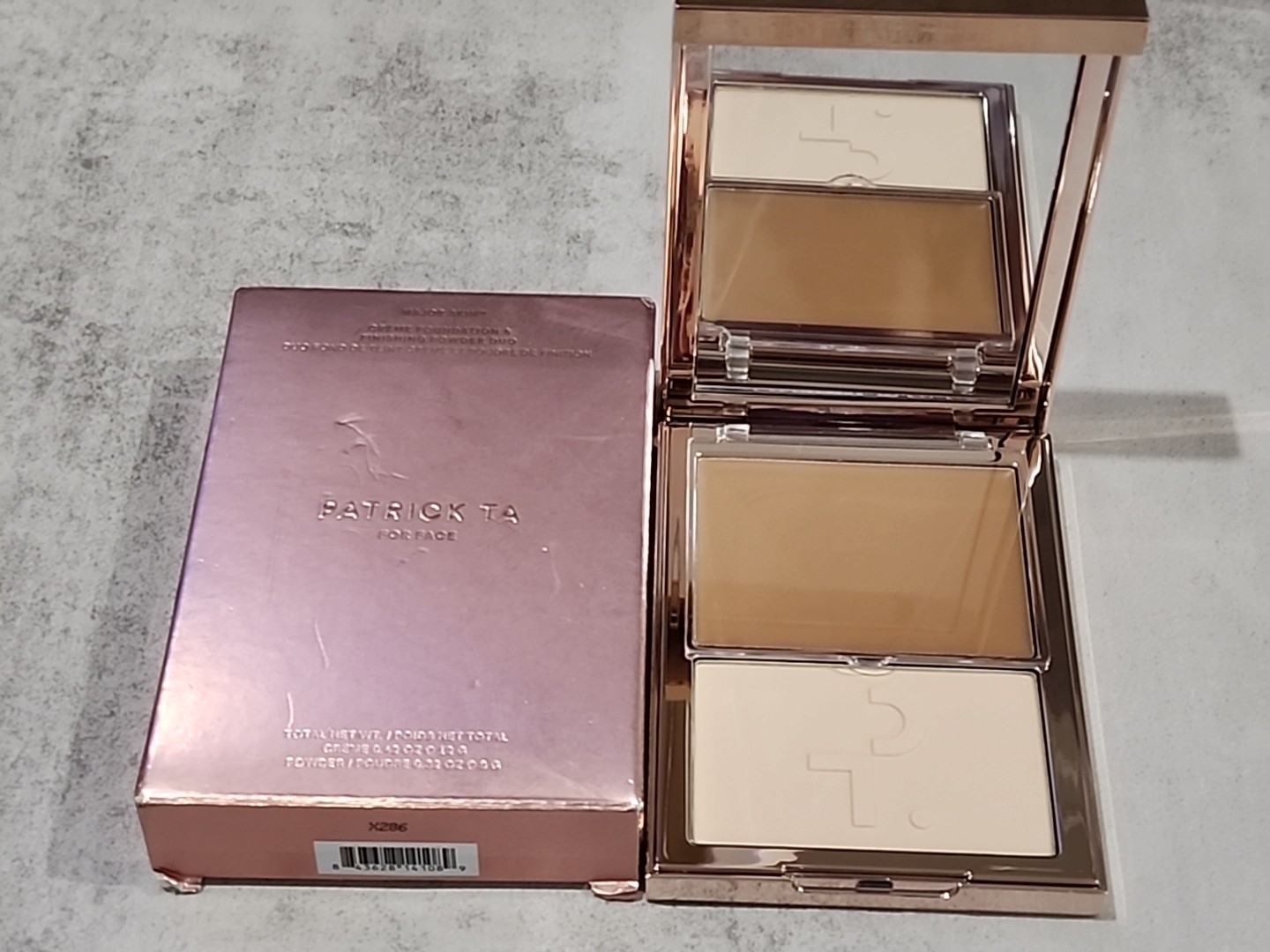 PATRICK TA Major Skin Creme Foundation and Finishing Powder Duo LIGHT MEDIUM 1