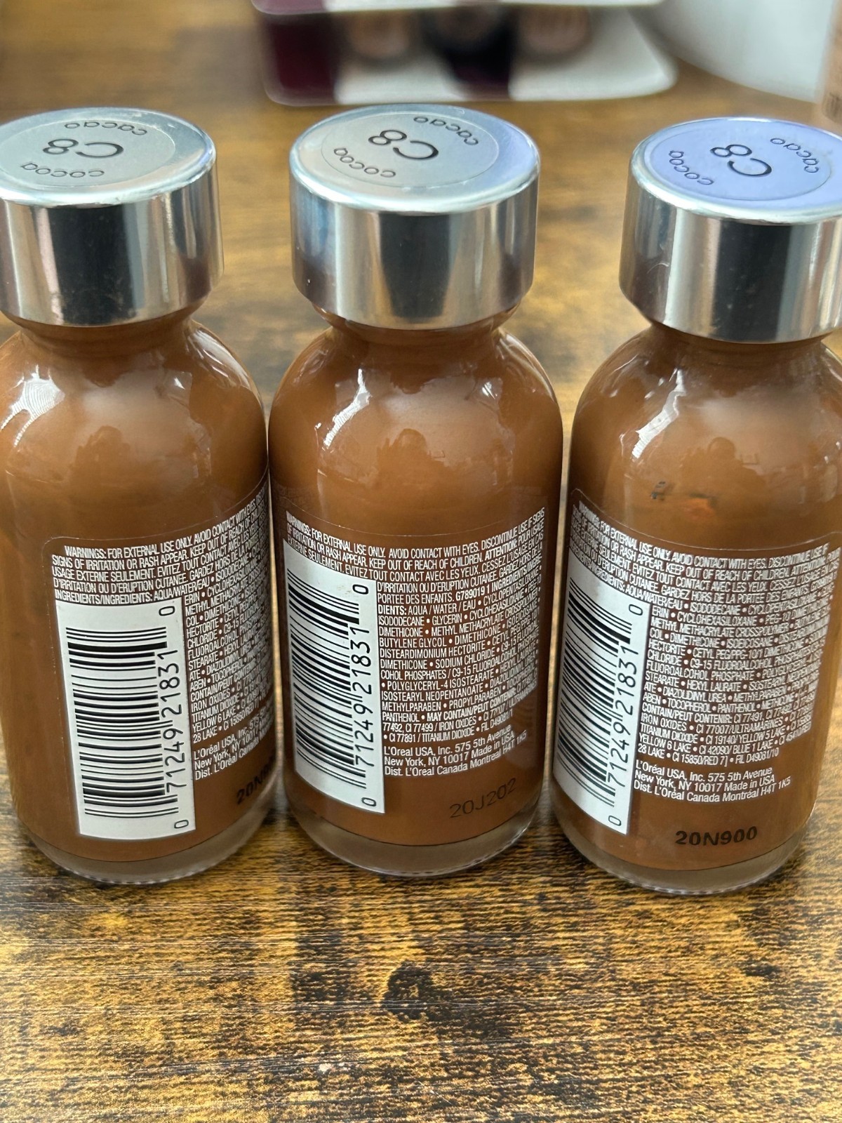 Loreal True Match Super Blendable Makeup Foundation C8 Cocoa Cool 3 Pack