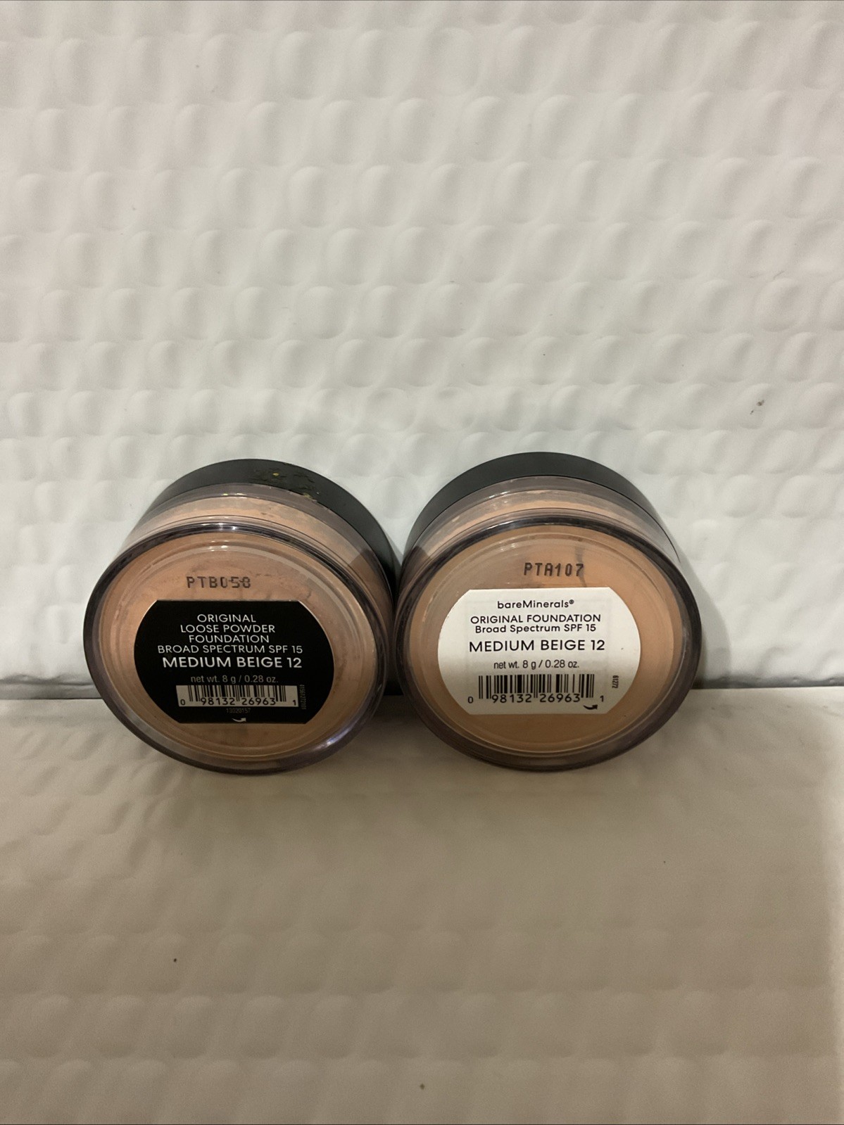 2x BareMinerals Original Foundation Powder SPF 15 Medium Beige 12