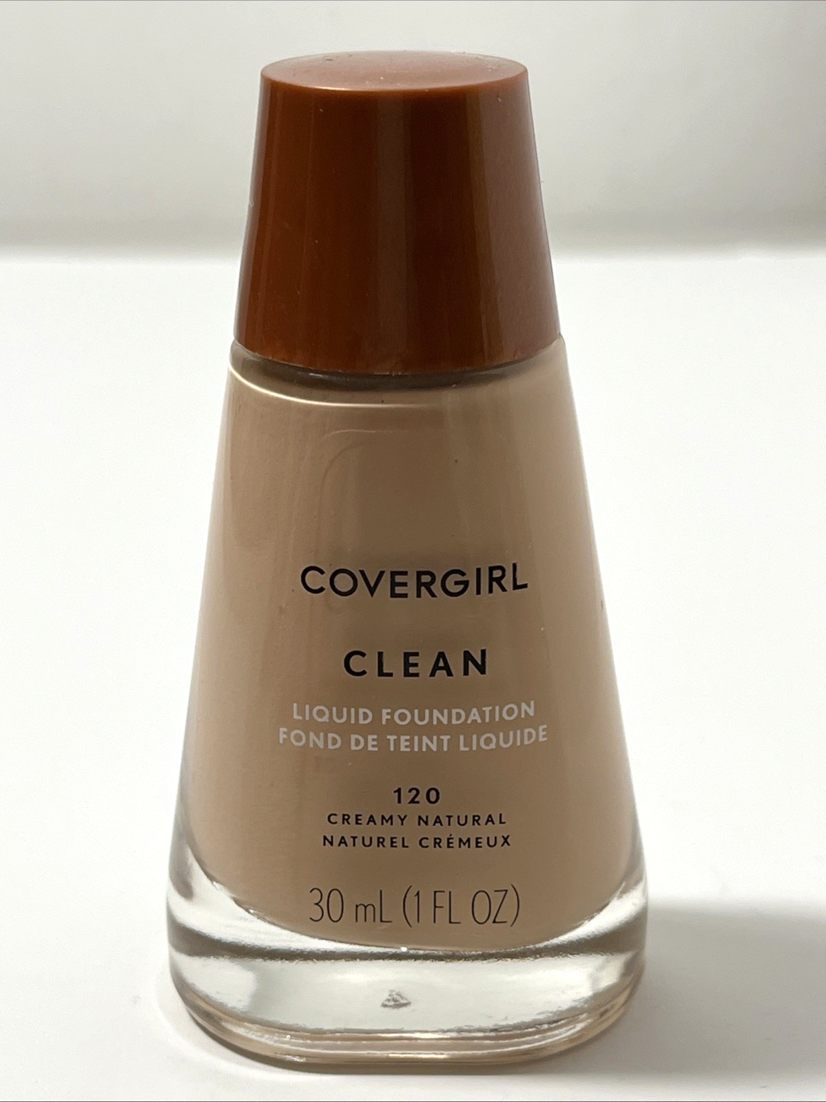 1x CoverGirl Clean Liquid Foundation 120 CREAMY NATURAL Sealed New