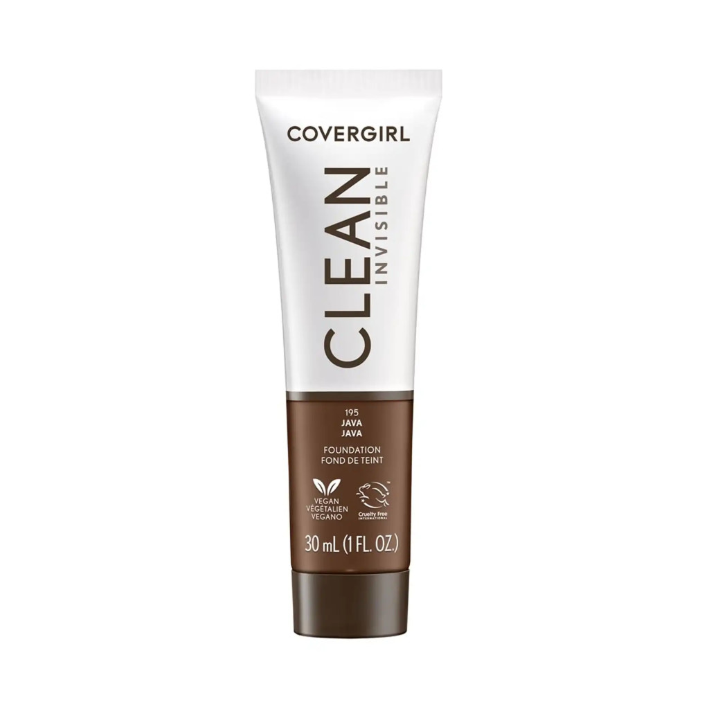 COVERGIRL Clean Invisible Foundation 195 Java Breathable Natural Finish