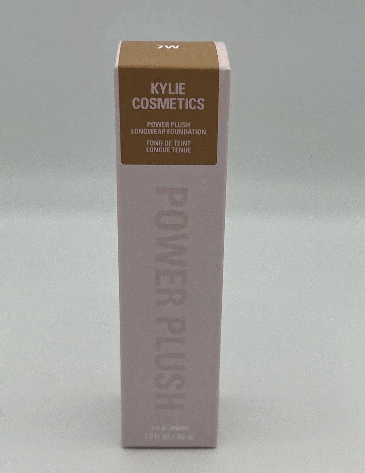 Kylie Cosmetics Power Plush Longwear Foundation 7W New In Box. 1oz/30mL