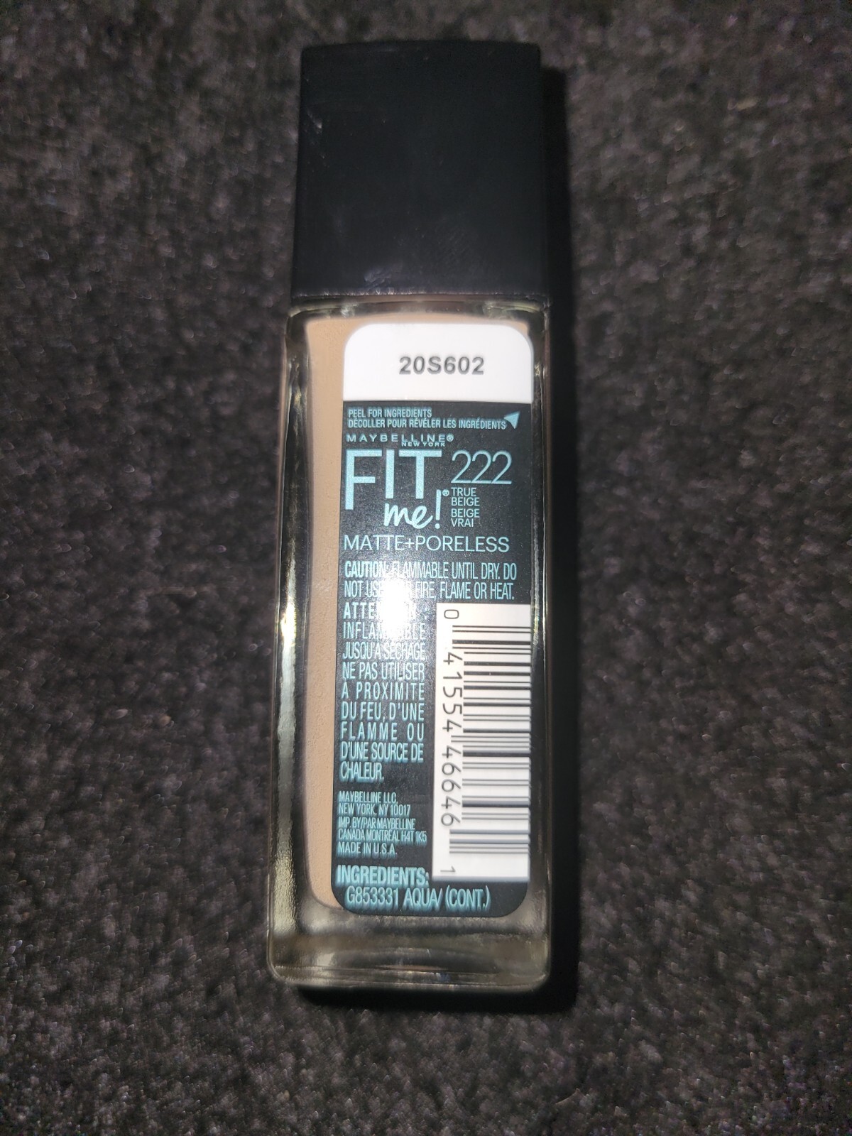 MAYBELLINE FIT ME MATTE+PORELESS NORMAL TO OILY FOUNDATION 1 FL OZ. / 30ml #222