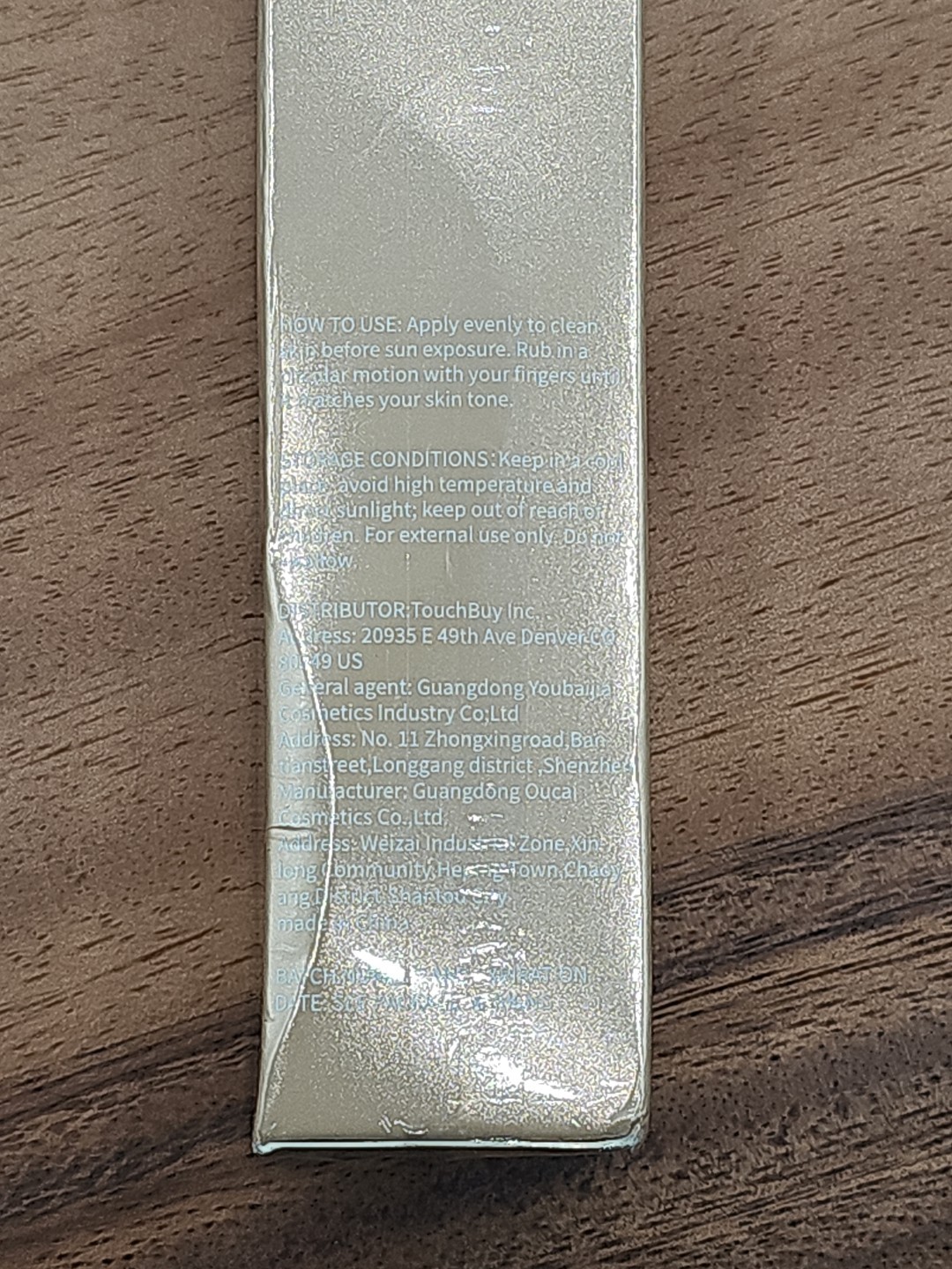 Barubt Foundation Medium Spectrum Sunscreen Serum SPF 50 New Sealed Exp 10/2027