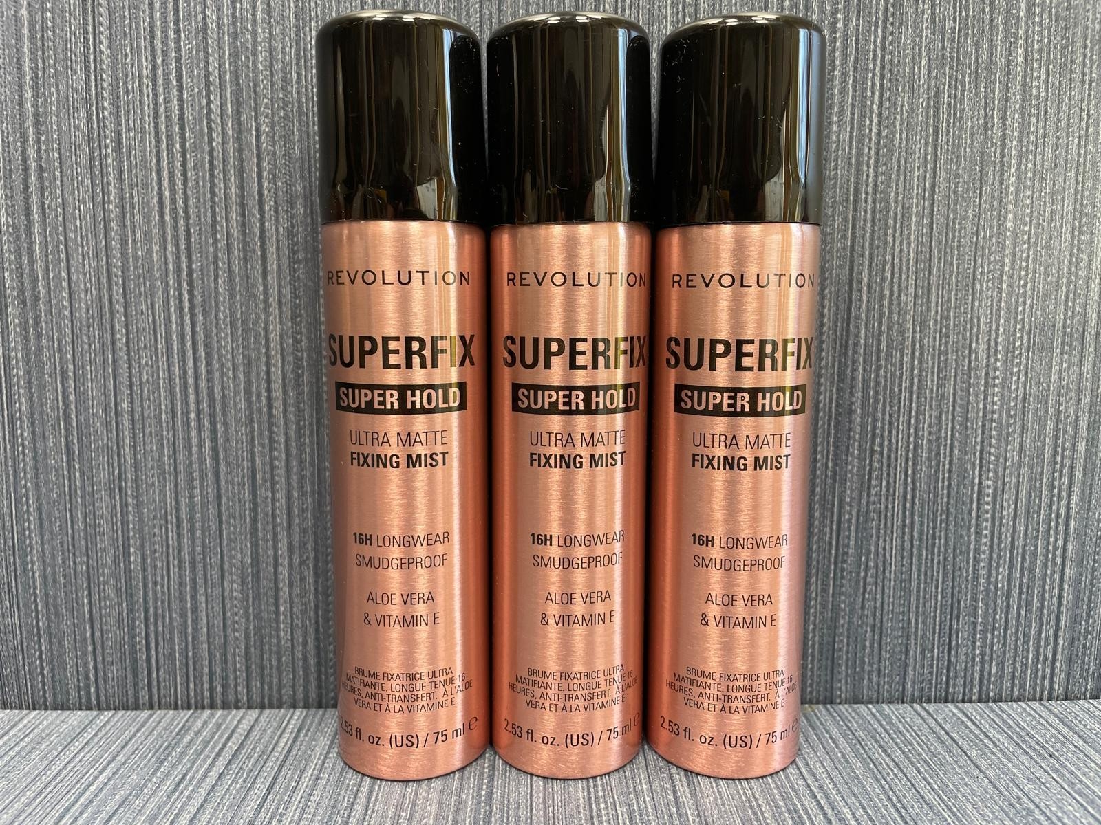 3 Pack x Makeup Revolution SuperFix Misting Spray – 2.53 fl. oz.