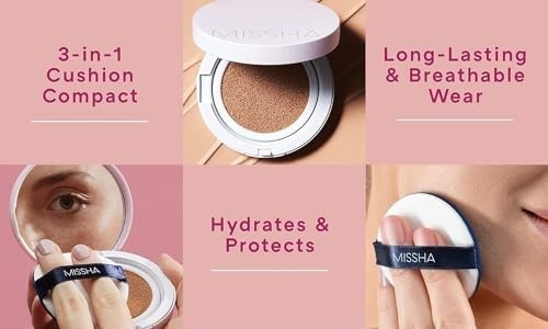 Magic Cushion Foundation 2 Pack – Light Beige, Flawless Coverage, Dewy Finish, E