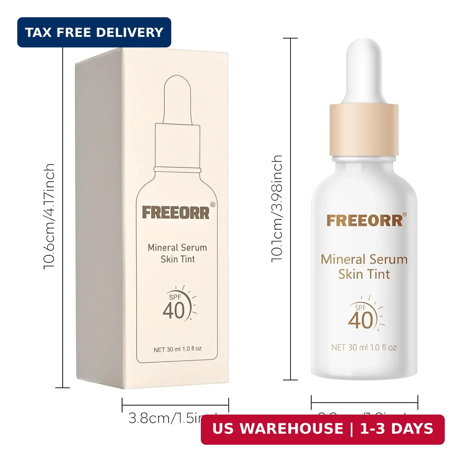 Liquid Color Changing Foundation with SPF 40, 3in1 Color Adjusting Foundation Ti